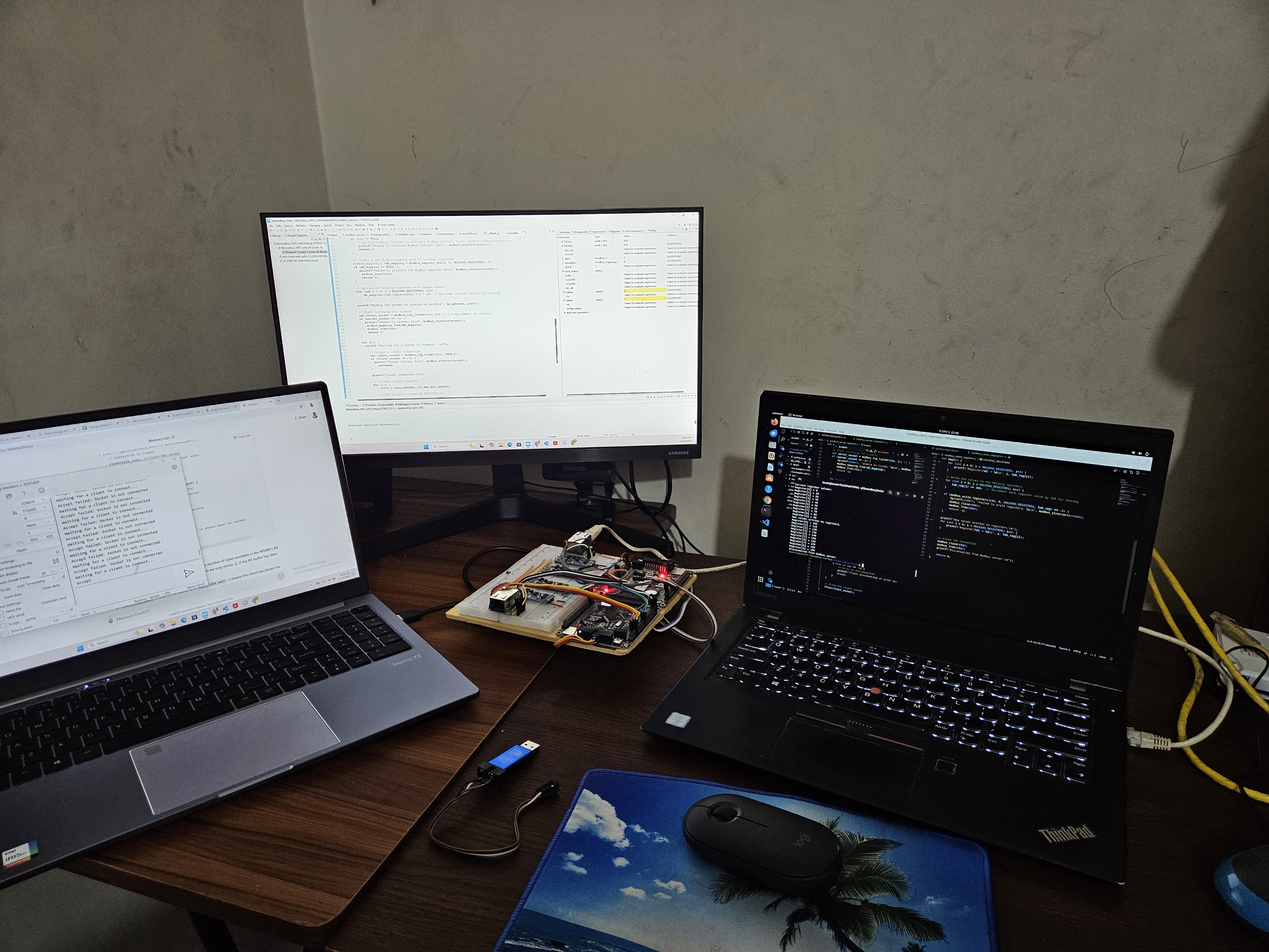 Modbus RTU/TCP Protocol Stack on STM32